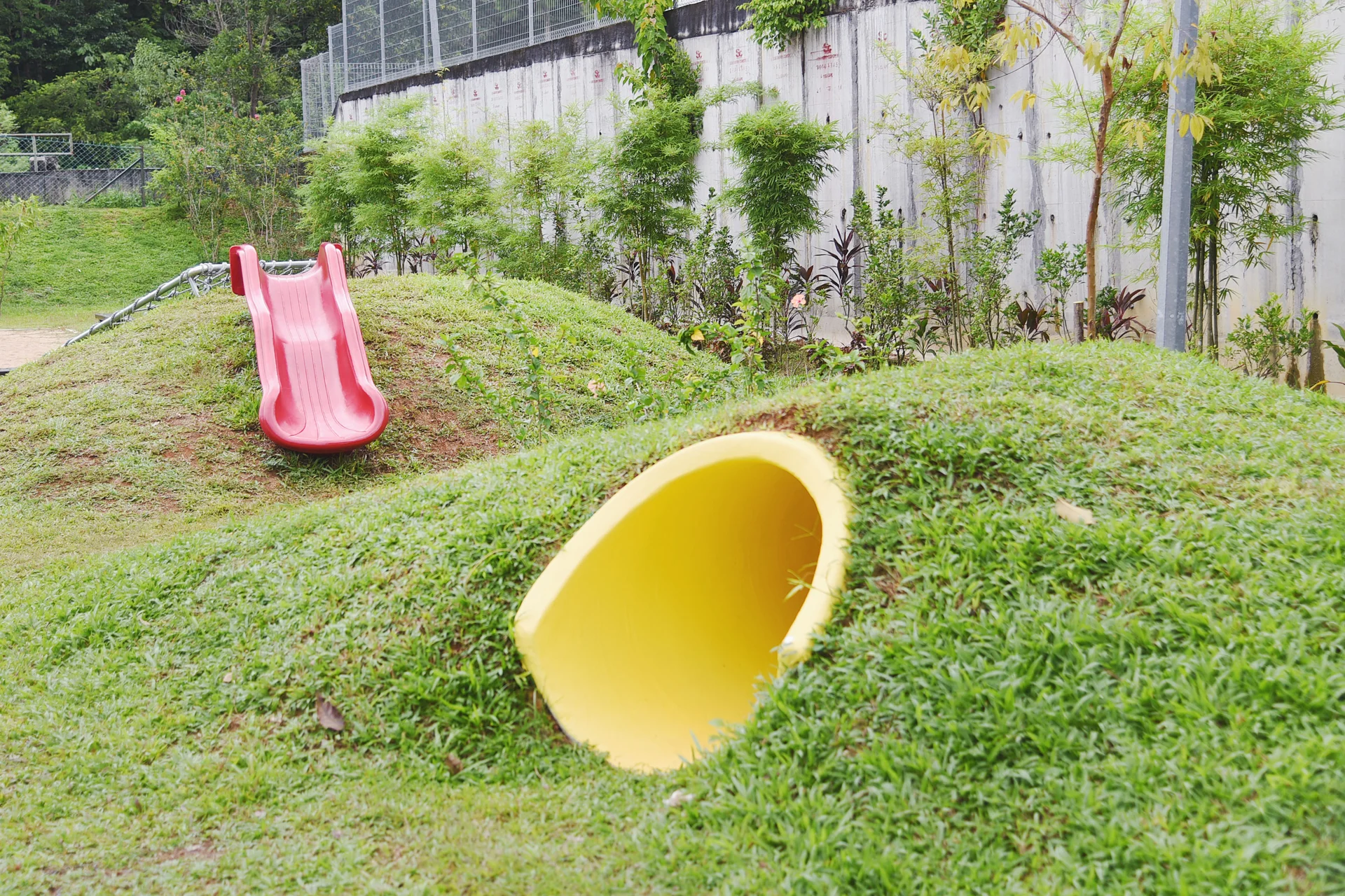 Early years outdoor playground - slide & tunnel