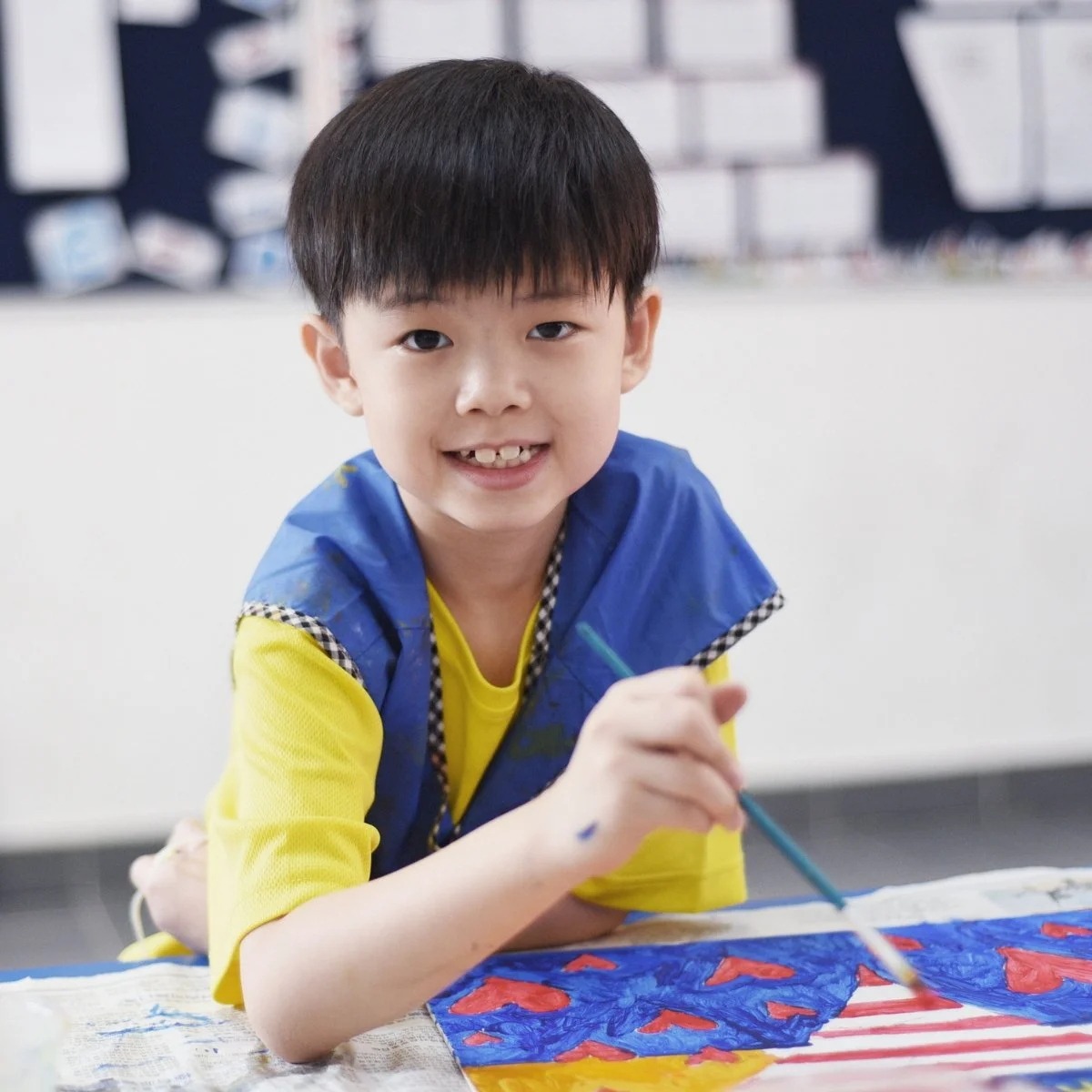 Child painting