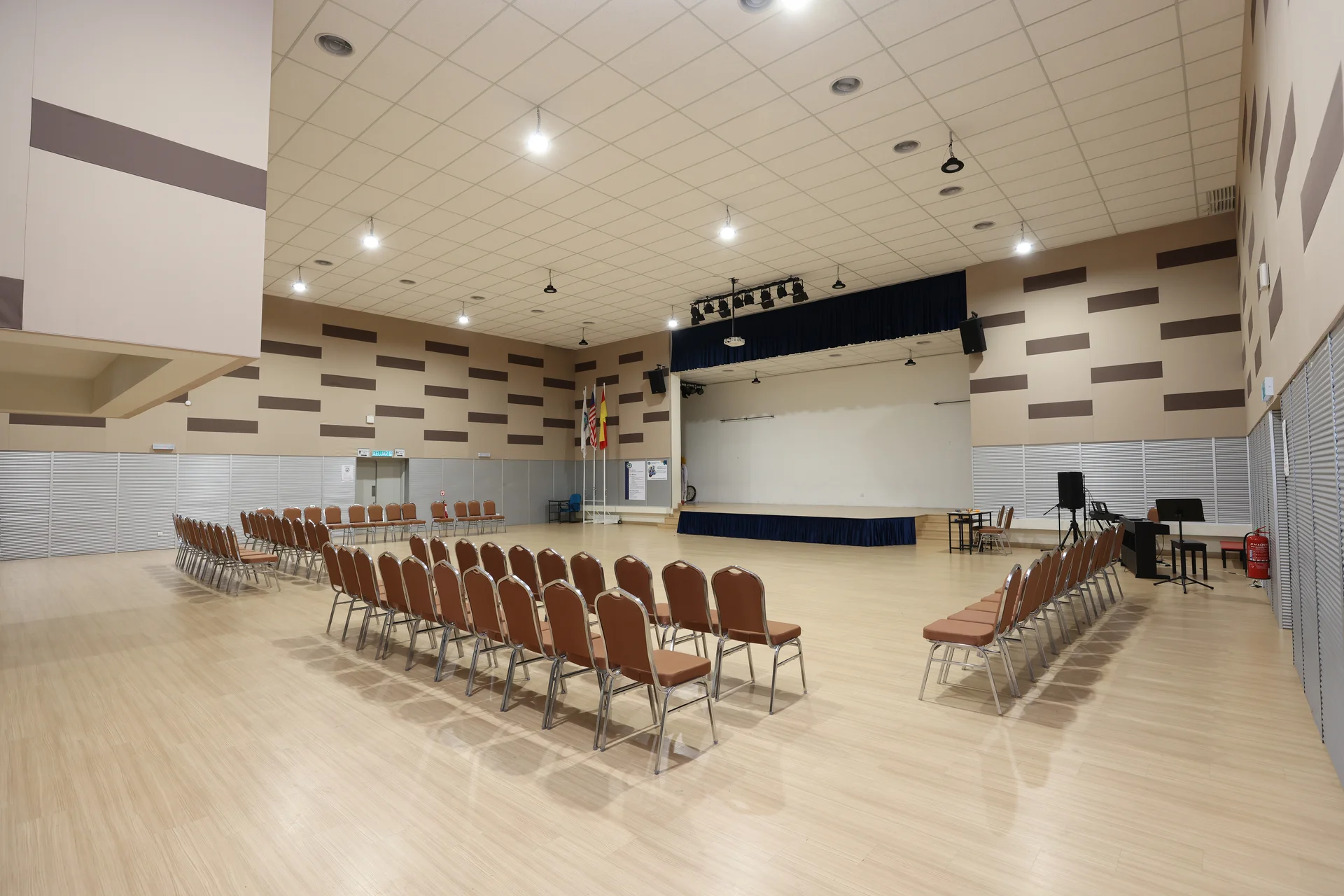 Auditorium - A versatile space for weekly assemblies and student performances, providing a platform to foster community spirit and showcase talents in drama, music and other creative arts.