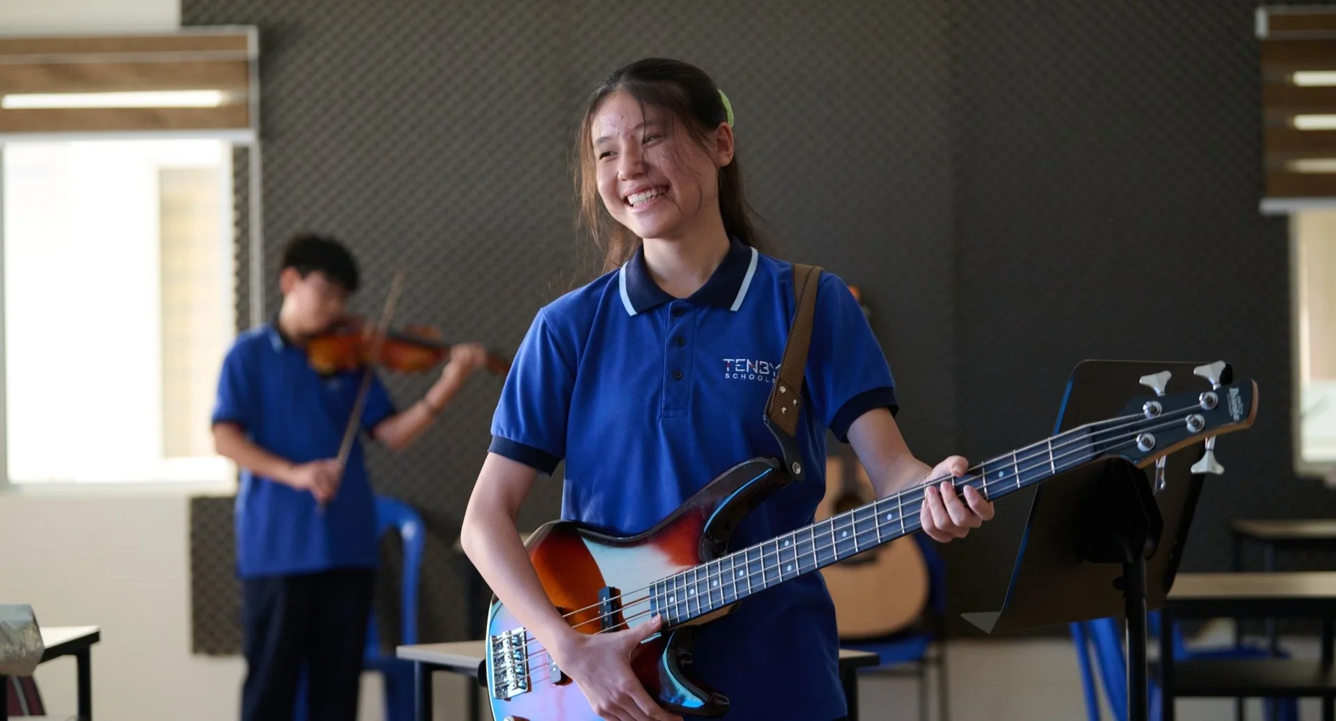 Music Studios - Dedicated spaces equipped with instruments and resources for students to explore, practice and develop their musical skills.