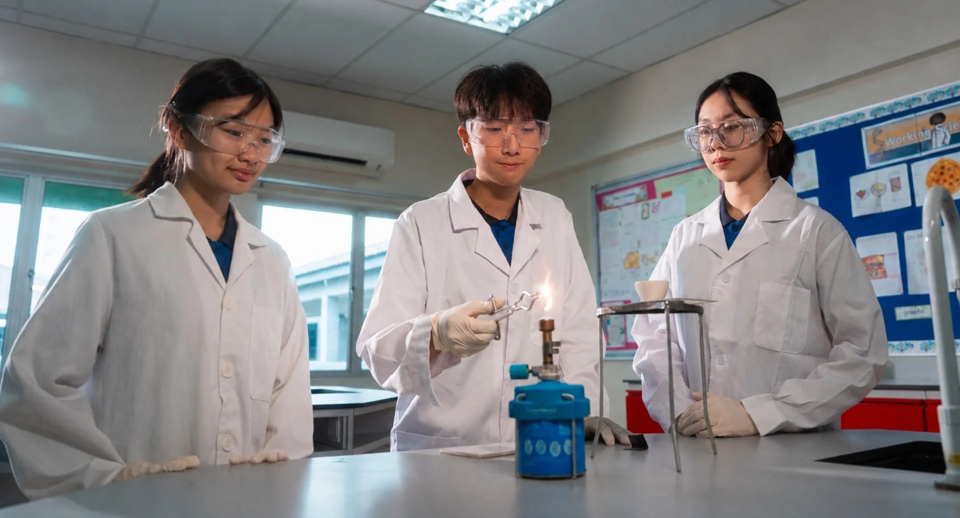 Science Laboratories - Modern laboratories equipped with advanced resources, designed to support hands-on experiments and foster a love for science, particularly for secondary students.