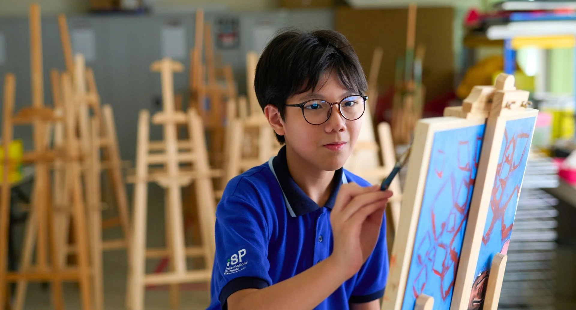 Art Studios - A creative space equipped with art tools and materials for students to explore and express their artistic talents.