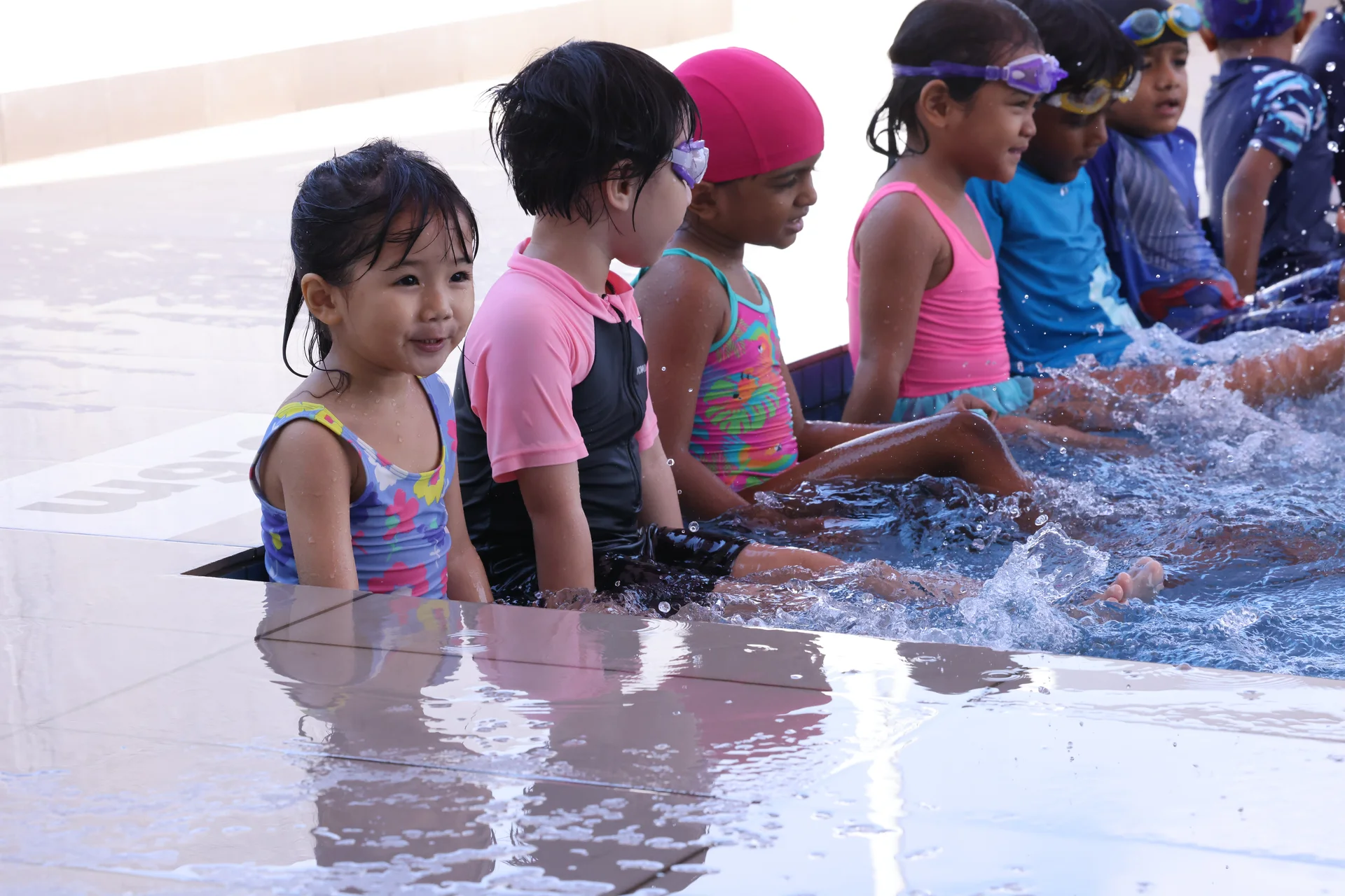 Early Years Wading Pool - A shallow and safe pool designed for our youngest learners to enjoy water play and develop confidence in aquatic environments.
